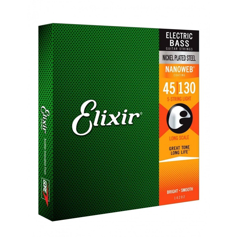 ELIXIR 14202 NanoWeb Bass 5-String - Struny do basu 45-130 - 1