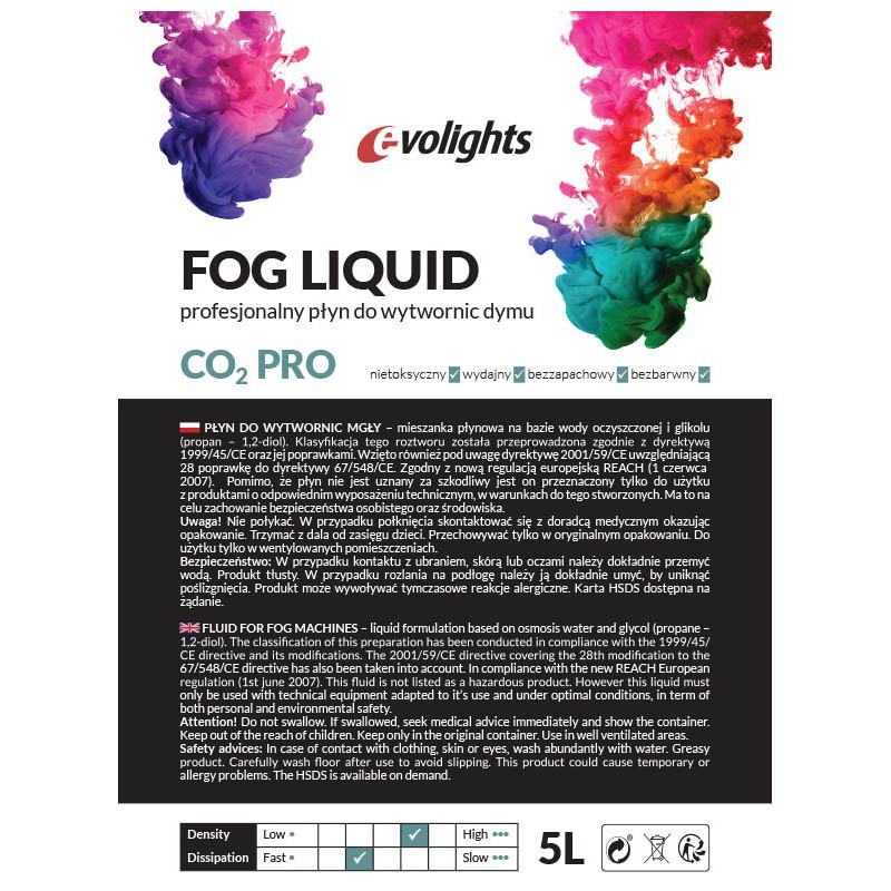 EVOLIGHTS płyn do wytwornicy wyrzutni dymu CO2 - 2