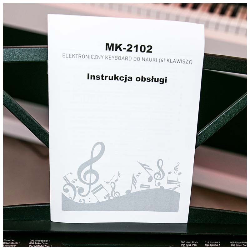 MK 2102 Keyboard Klawisze Organy Dla Dzieci Do Nauki Gry USB Mp3 - 6