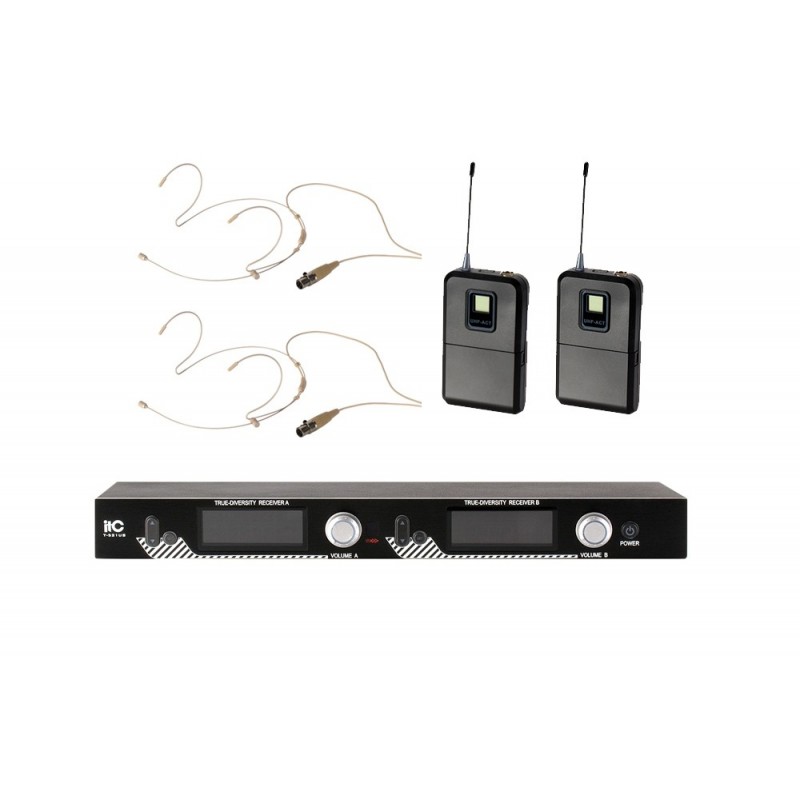 ITC AUDIO T-521US - system bezprzewodowy nagłowny