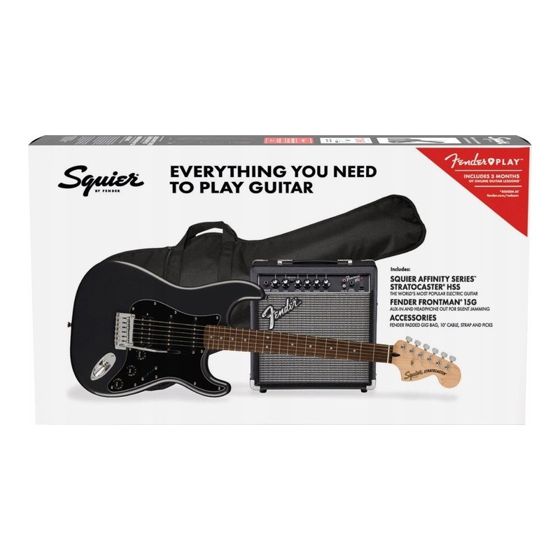 Squier Affinity Stratocaster HSS LRL CFM Pack - zestaw gitarowy - 8