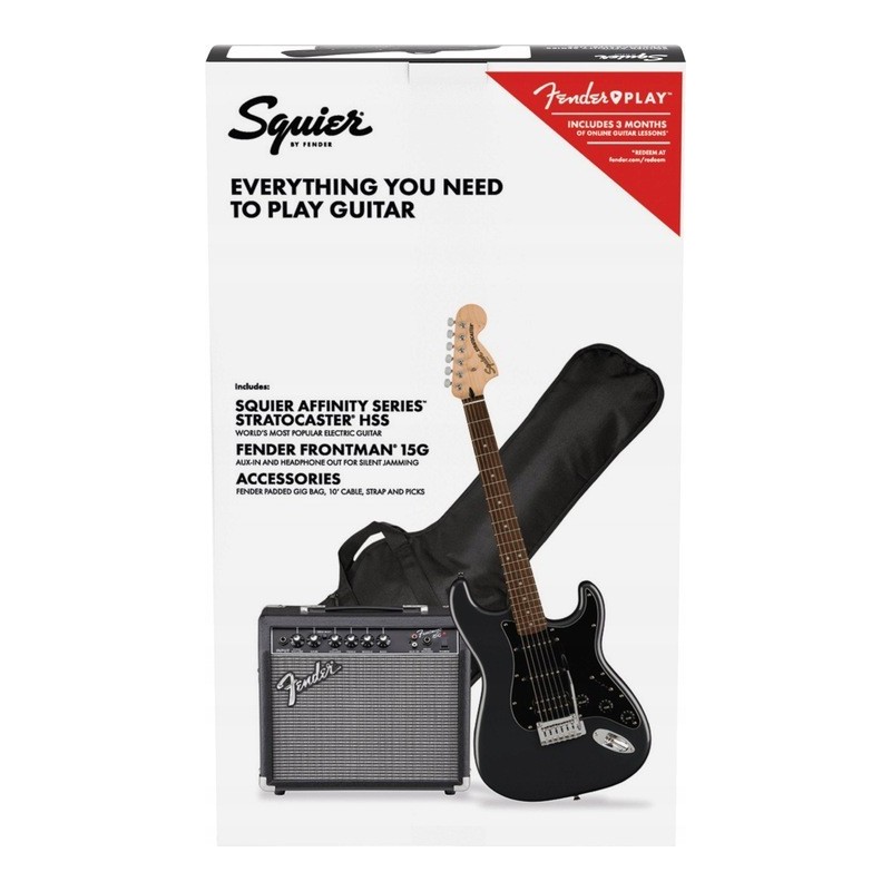 Squier Affinity Stratocaster HSS LRL CFM Pack - zestaw gitarowy - 9