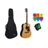 Gitara Akustyczna +Pokrowiec +Tuner +Kostki Zestaw 001 - 1