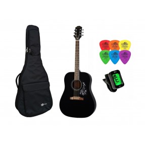 Gitara Akustyczna +Pokrowiec +Tuner +Kostki Zestaw 005 - 1