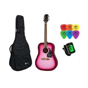 Gitara Akustyczna +Pokrowiec +Tuner +Kostki Zestaw 006 - 1