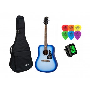 Gitara Akustyczna +Pokrowiec +Tuner +Kostki Zestaw 007 - 1