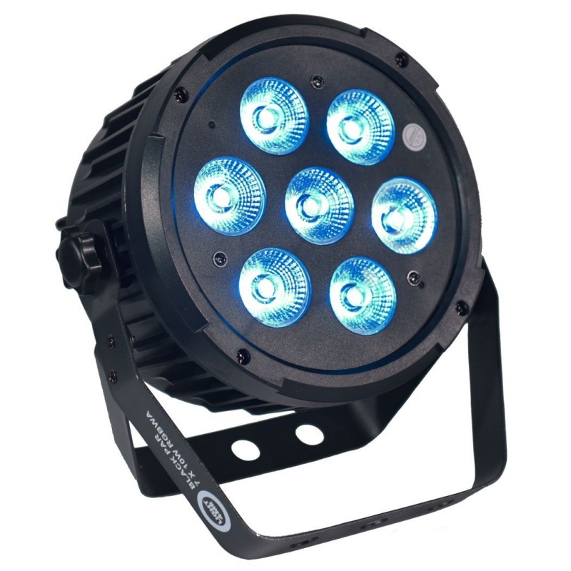 LIGHT4ME BLACK PAR 7x10W RGBWA - Par LED - 2