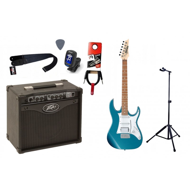 Gitara Elektryczna + Wzmacniacz 15W Kabel Zestaw 148 - 1