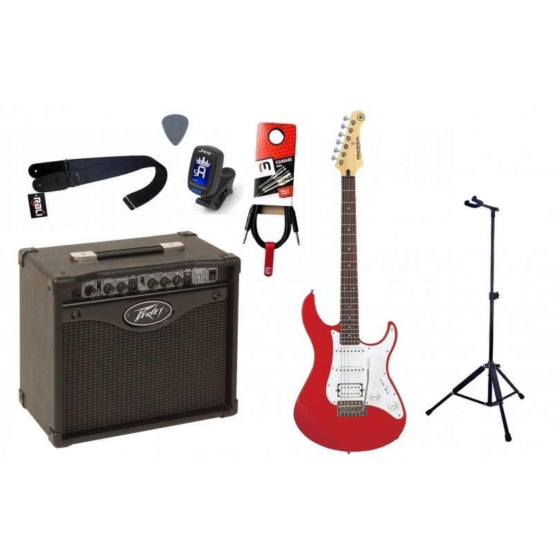 Gitara Elektryczna + Wzmacniacz 15W Kabel Zestaw 158 - 1