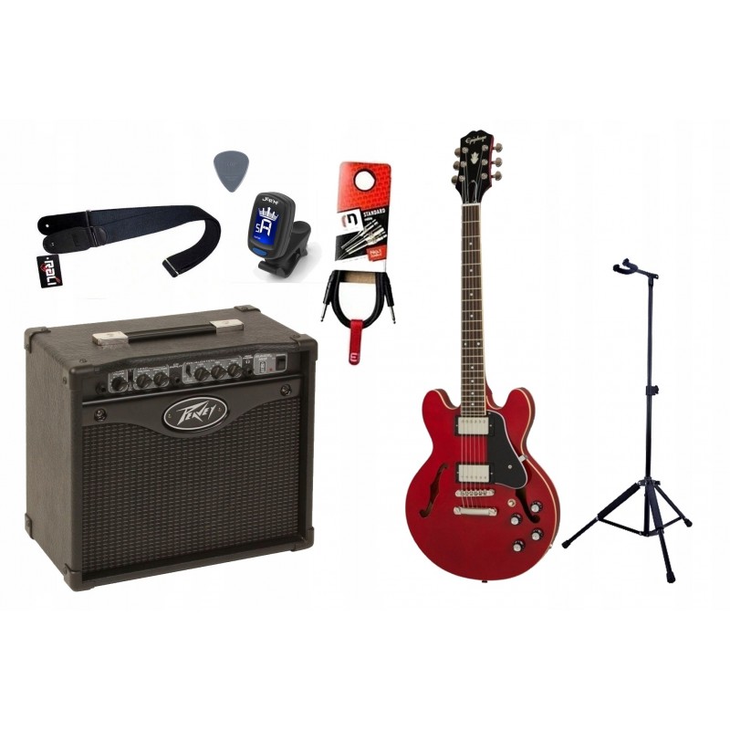 Gitara Elektryczna + Wzmacniacz 15W Kabel Zestaw 167 - 1