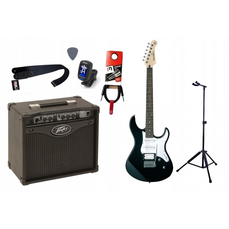 Gitara Elektryczna + Wzmacniacz 15W Kabel Zestaw 192 - 1