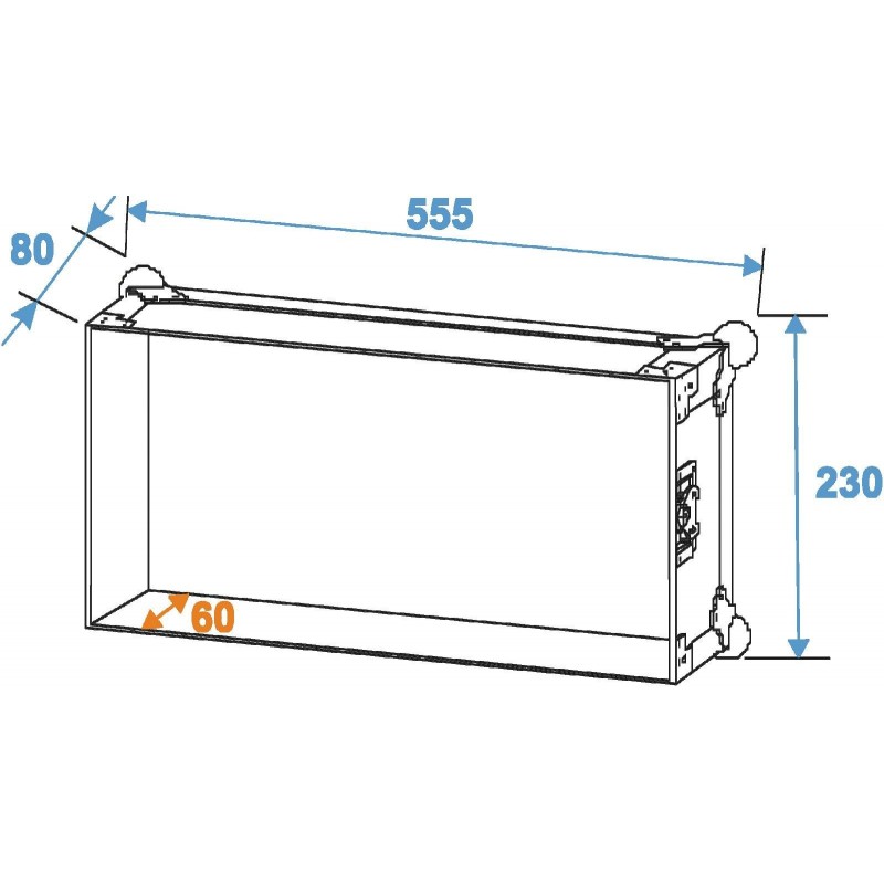 ROADINGER Rack Profi 4U 45cm - Case - 6