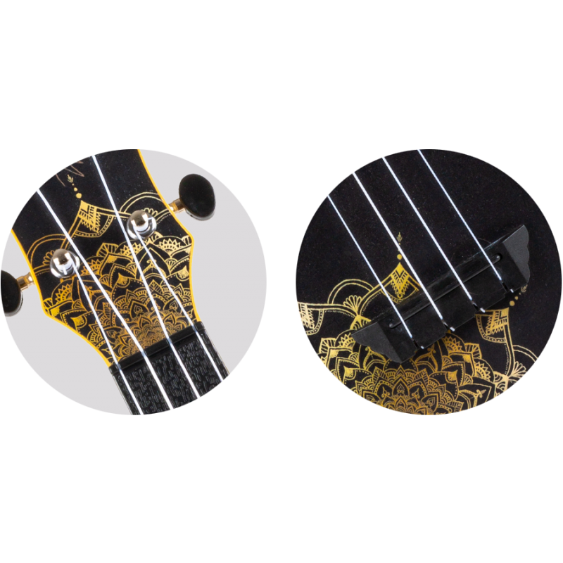 Flight TUC-40 GD MANDALA - ukulele koncertowe + pokrowiec - 5