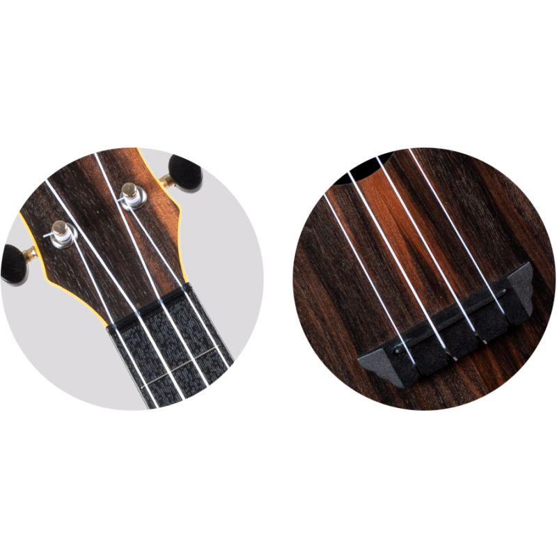 Flight TUC55 Amara - ukulele koncertowe + pokrowiec - 5