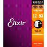 ELIXIR 16052 NanoWeb Phosphor Bronze - Struny do akustyka 12-53 - 2