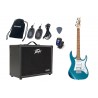 Gitara Elektryczna +Wzmacniacz 20W Zestaw Wireless 224 - 1