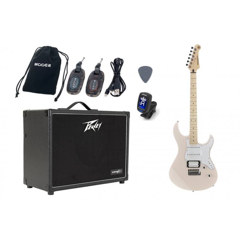 Gitara Elektryczna +Wzmacniacz 20W Zestaw Wireless 252 - 1