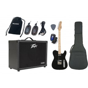 Gitara Elektryczna +Wzmacniacz 20W Zestaw Wireless 259 - 1