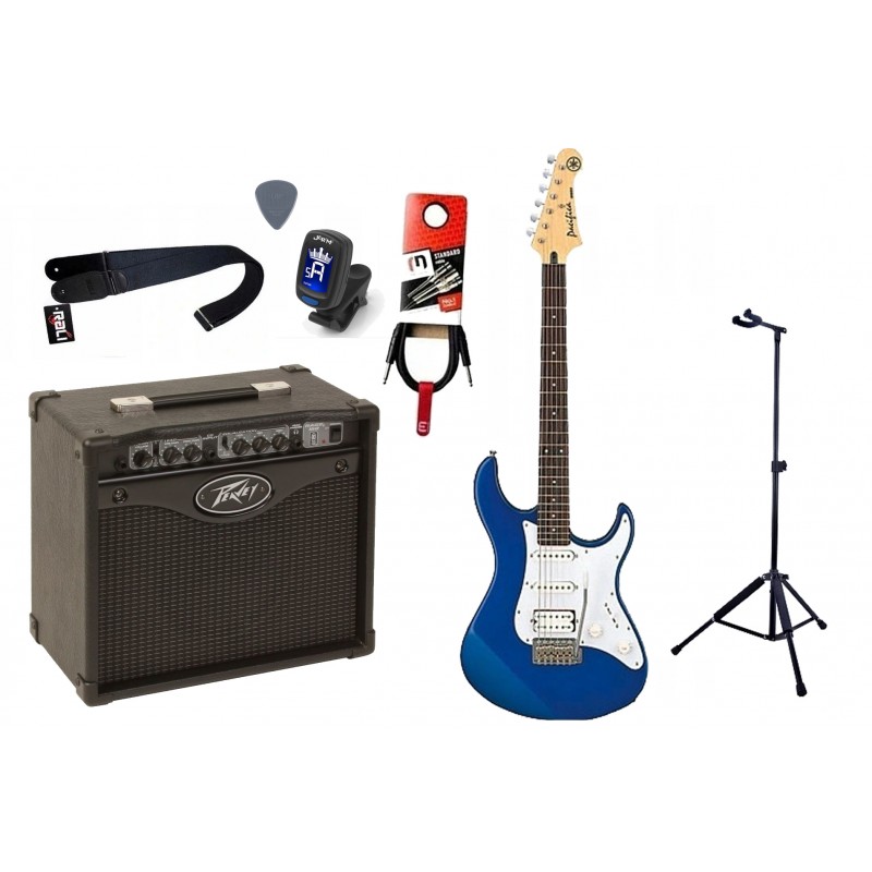 Gitara Elektryczna + Wzmacniacz 15W Kabel Zestaw 281 - 1