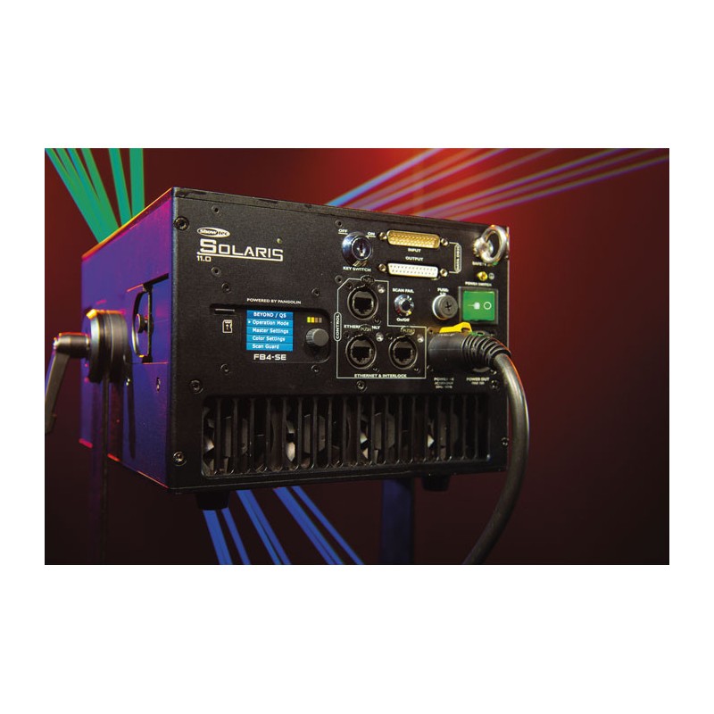 Showtec Solaris 11.0 - laser RGB z Pangolin FB4 - 16