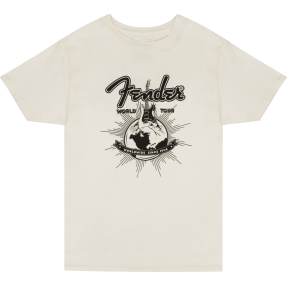 Fender World Tour T-Shirt, Vintage White, L - koszulka, rozmiar L - 1