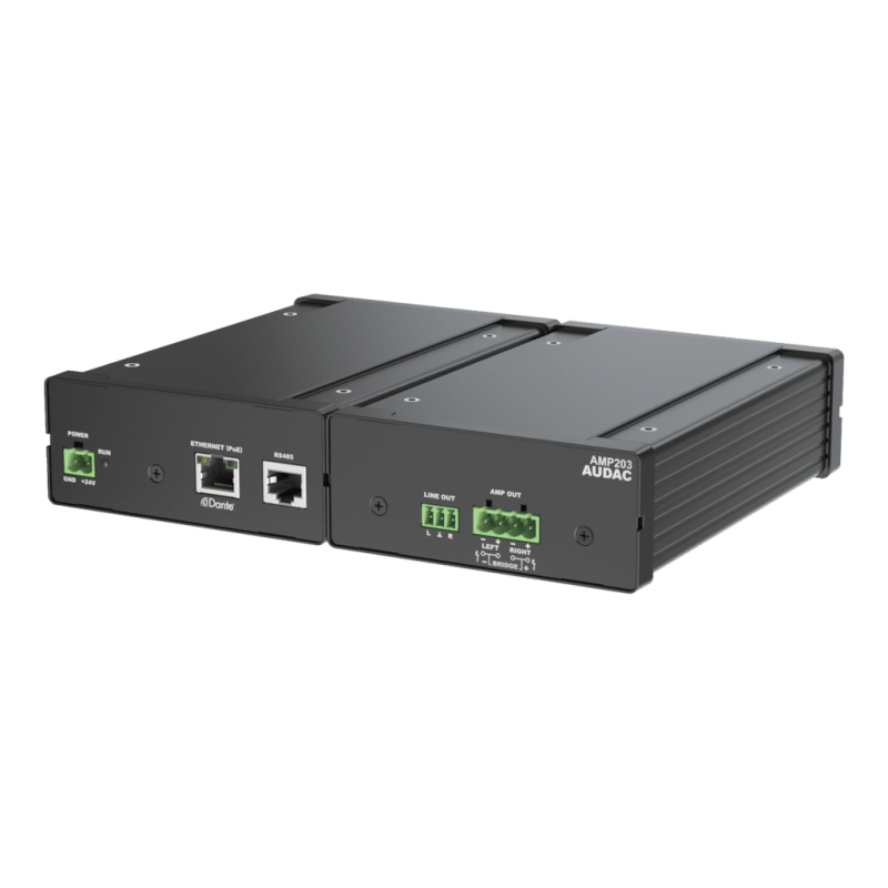 AUDAC AMP203 Dante - mini wzmacniacz stereo - 1