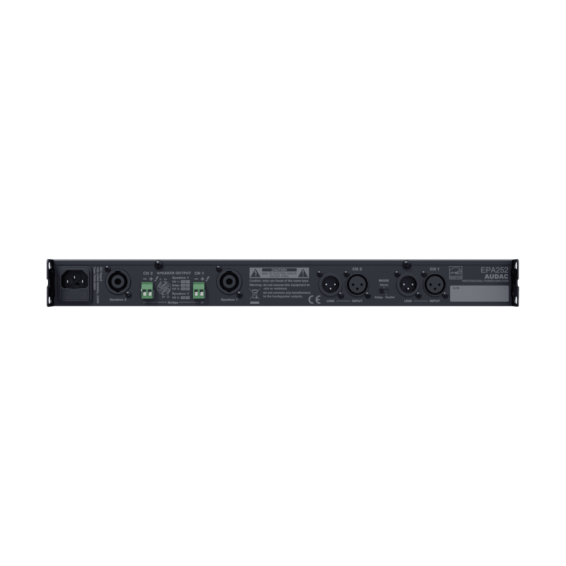 AUDAC EPA252 - dwukanałowy wzmacniacz klasy D 2x250W - 2