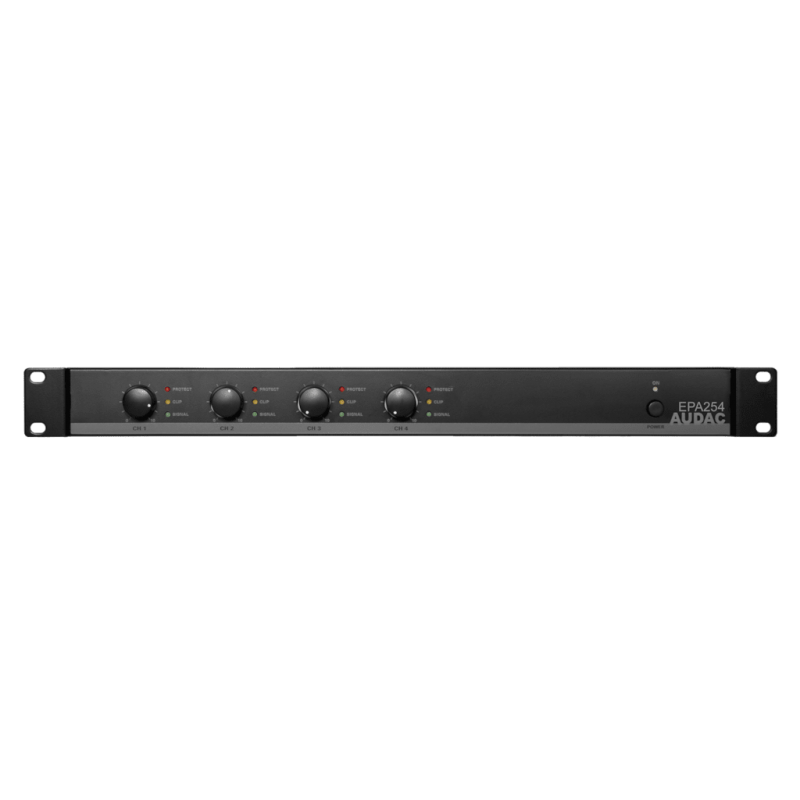 AUDAC EPA254 - czterokanałowy wzmacniacz klasy D 4x250W - zwrotnica - 1