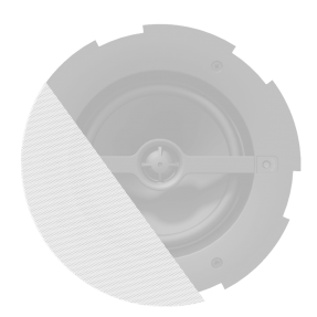 AUDAC GLI06/OW - Maskownica do głośnika CALI6 z tkaniną i obróbką zewnętrzną - wersja biała - 1