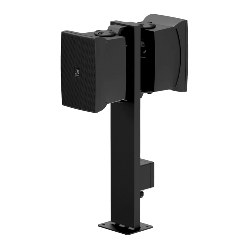 AUDAC MBK556/B - słupek montażowy do głośnika zewnętrznego - wysokość 600 mm - wersja zewnętrzna czarna - 1