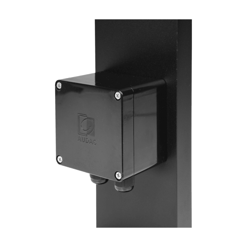 AUDAC MBK556/B - słupek montażowy do głośnika zewnętrznego - wysokość 600 mm - wersja zewnętrzna czarna - 4
