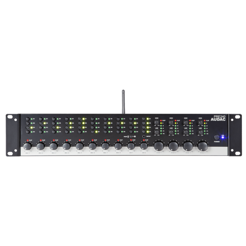 AUDAC PRE240 - czterostrefowy 10 kanałowy przedwzmacniacz stereo - 1