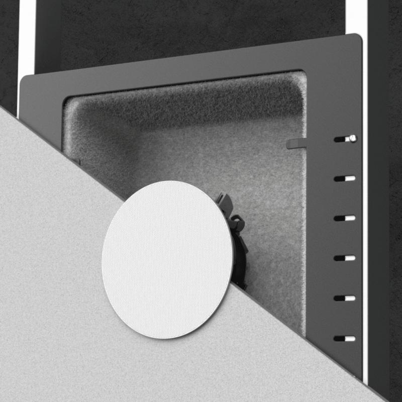 AUDAC WMM450 - metalowa puszka do montażu głośników w suficie/ścianie - odporność na ogień - 2