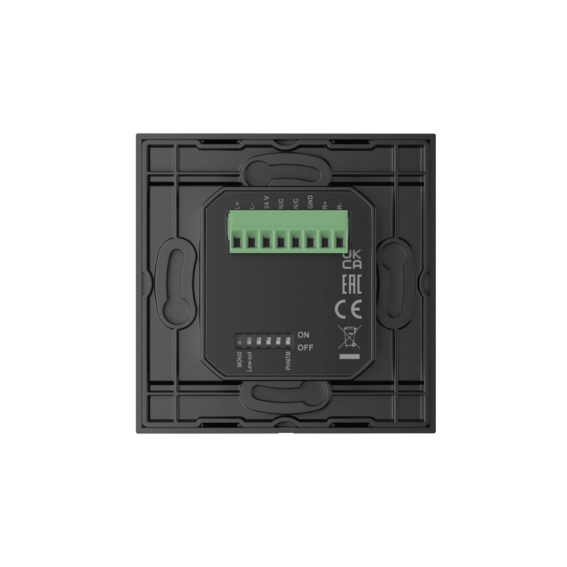 AUDAC WP205/B - Ścienny moduł, XLR mic + 3,5 mm jack, czarny - 3