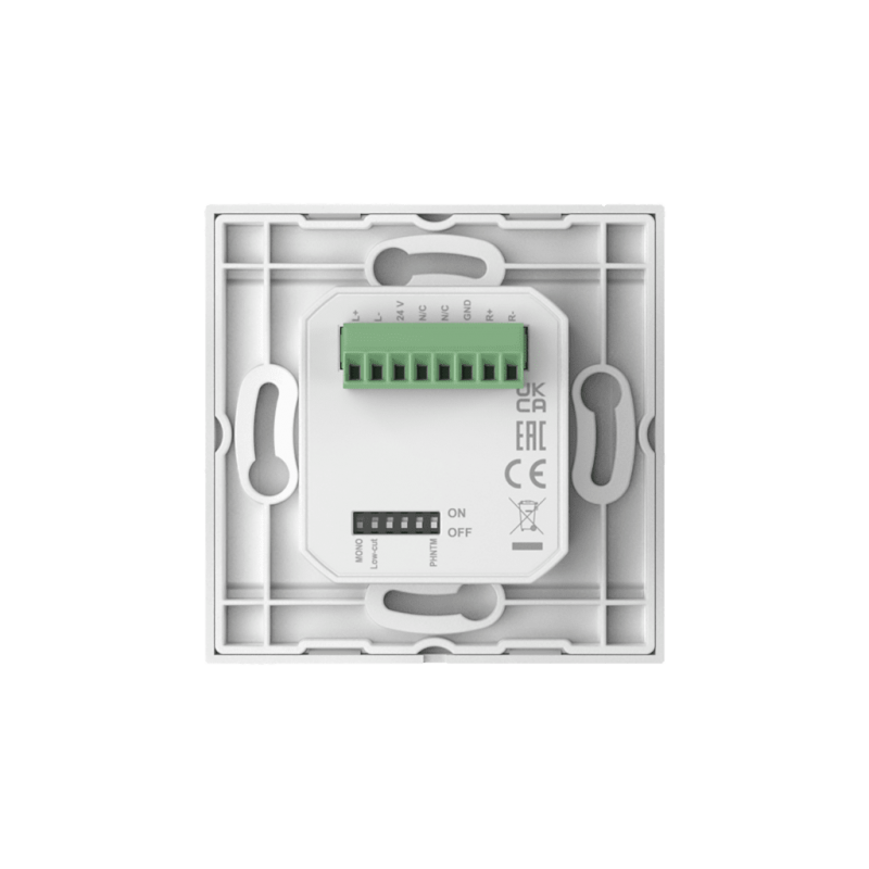 AUDAC WP205/W - Ścienny moduł, XLR mic + 3,5 mm jack, biały - 3