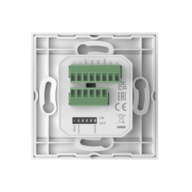 AUDAC WP210/W - Ścienny moduł, XLR mic + 3,5 mm jack, biały - 3