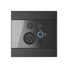 AUDAC WP225/B - Panel ścienny, XLR mic + 3,5 mm jack + BT, czarny - 1