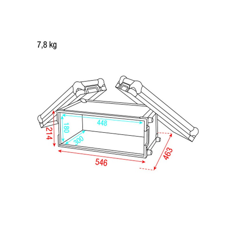Showgear Compact Effect Case - Case 4U - 5