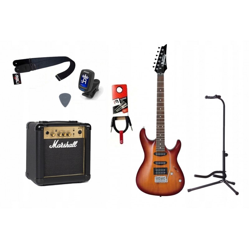 Gitara Elektryczna + Wzmacniacz 10W Kabel Zestaw 321 - 1