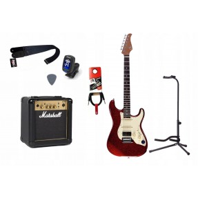 Gitara Elektryczna + Wzmacniacz 10W Kabel Zestaw 335 - 1