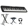 Keyboard Casio CT-S200 BK +Statyw +Ława +Słuchawki - 1