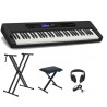 Keyboard Casio CT-S400 BK +Statyw +Ława +Słuchawki - 1