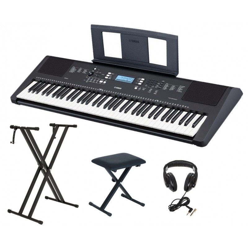 Keyboard Yamaha PSR-Ew310 +Statyw +Ława +Słuchawki - 1