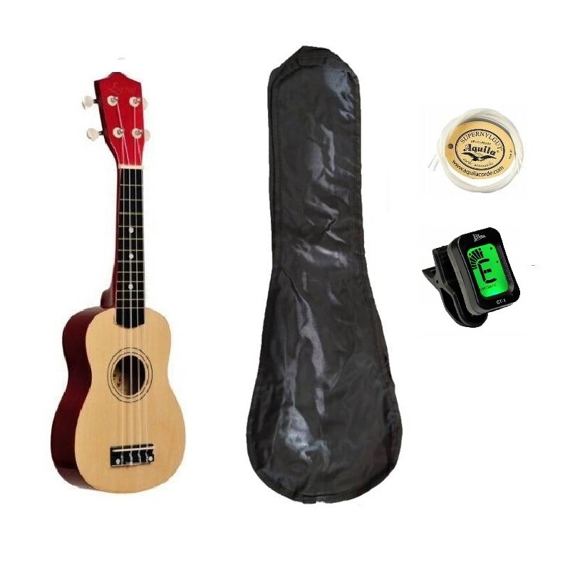 Ever Play UC-21SM NAT - ukulele sopranowe z pokrowcem - 1