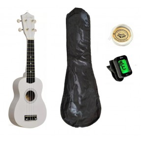 Ever Play UC-21SM White - ukulele sopranowe z pokrowcem - 1