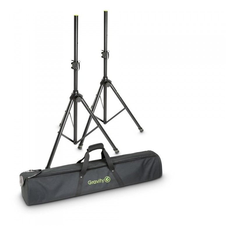 Gravity SS 5211 B SET 1 - zestaw 2x statyw kolumnowy Alu + torba