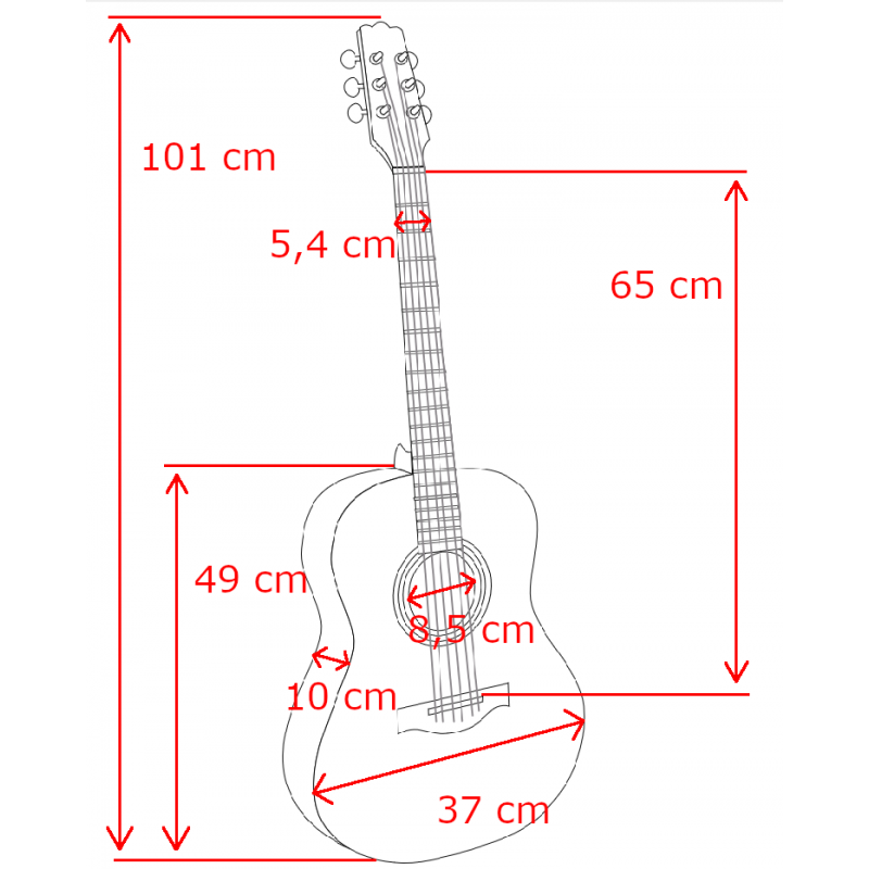 Ambra Luna 4/4 - Gitara klasyczna - 5