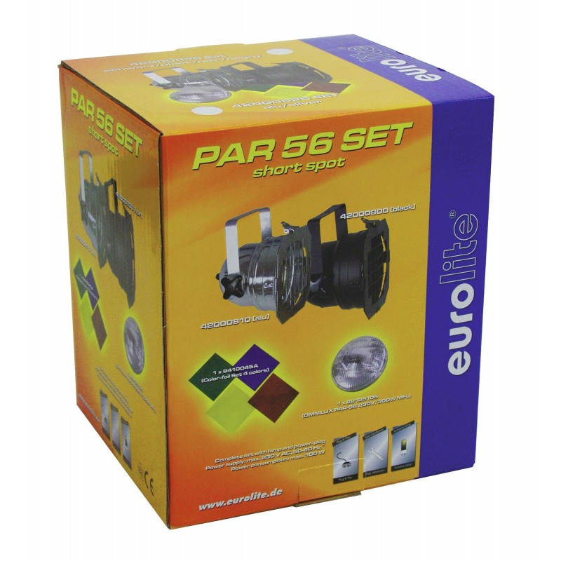 EUROLITE PAR-56 Spot Short Set sil - PAR - 6