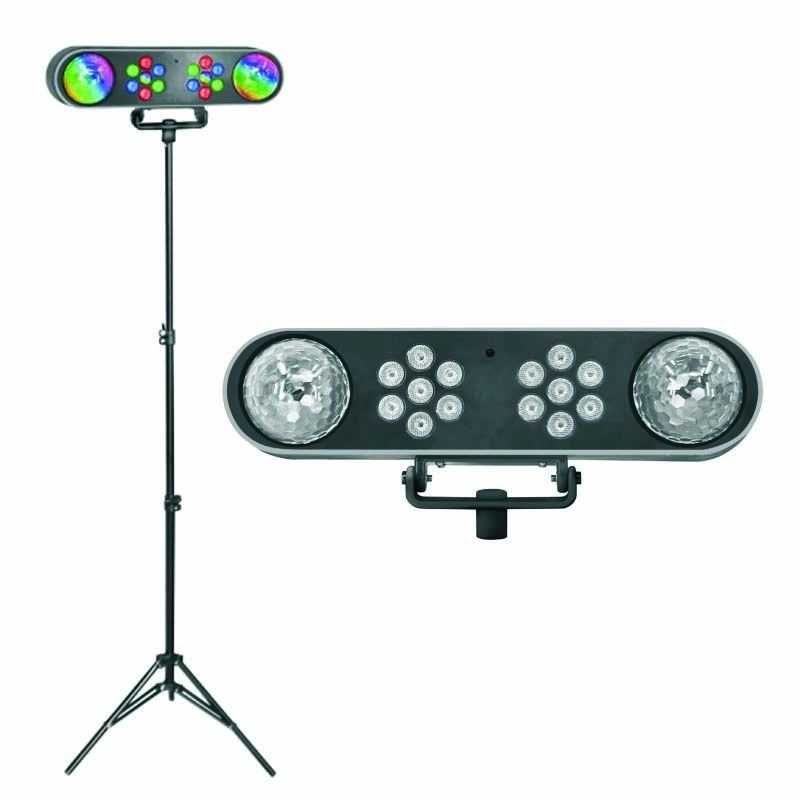 LIGHT4ME MAGIC BAR efekt disco kula LED PAR + statyw + pilot - 1