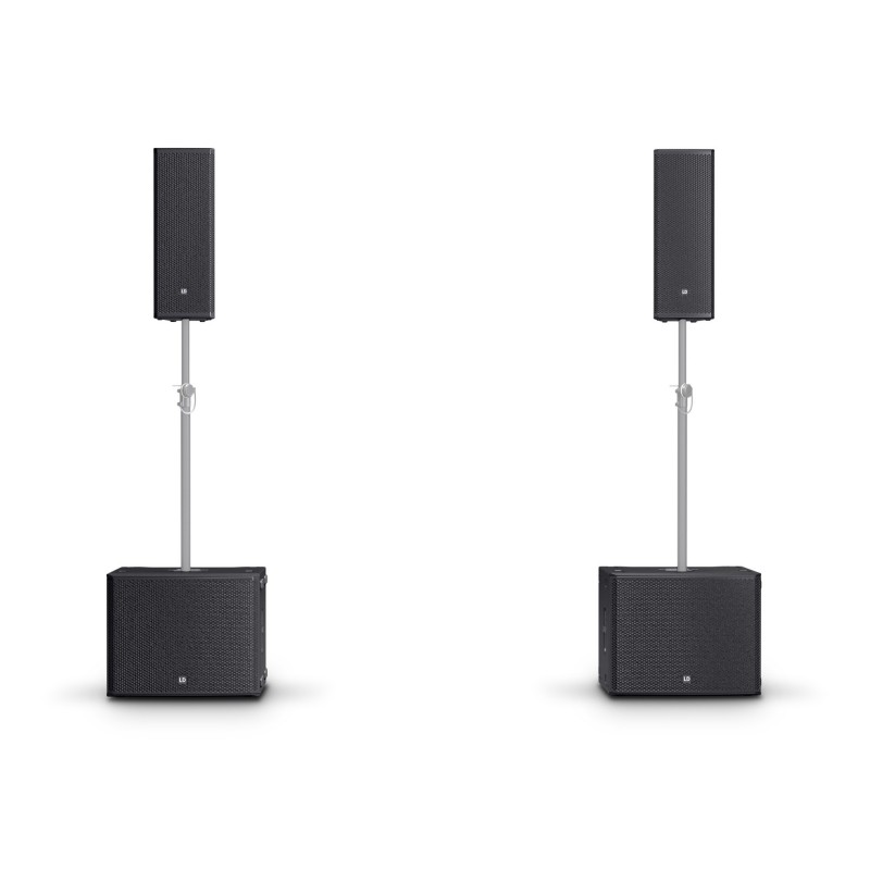 LD Systems STINGER G3 GALA SET A - 2 x aktywna kolumna głośnikowa 2 x 8" + 2 x 18" aktywny subwoofer - 1